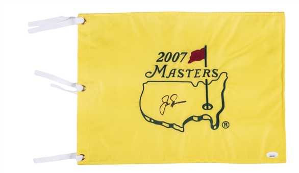 2007 Masters Jack Nicklaus Signed Pin Flag (JSA)